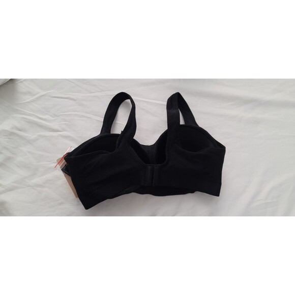 Truekind Womens Sz 2XL Daily Comfort Wireless Shaper Bra w/ Extender Black 10022 - Picture 2 of 13